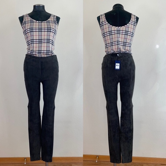 NWT! ($1,298) Polo Ralph Lauren Suede Skinny Stretch Pants - Picture 3 of 16